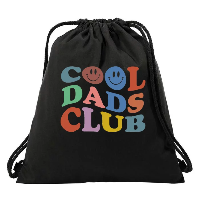 Cool Dads Club Funny Smile Colorful Father's Day Drawstring Bag