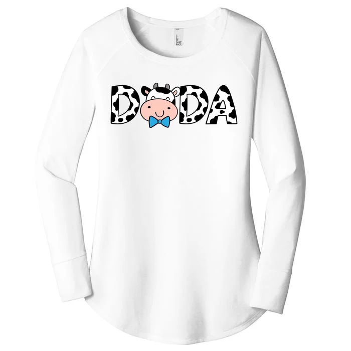 Cow Dada Women's Perfect Tri Tunic Long Sleeve Shirt