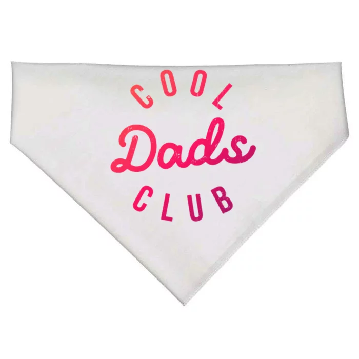 Cool Dads Club Vintage Dad Retro Fathers Day Costume Funny Gift USA-Made Doggie Bandana