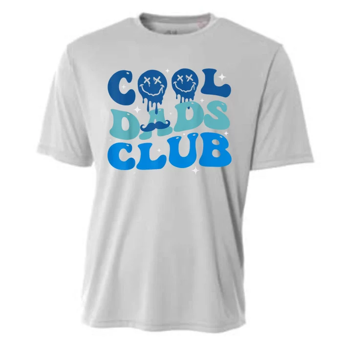 Cool Dads Club Funny Smile Fathers Day Gift Groovy Cool Dads Cooling Performance Crew T-Shirt