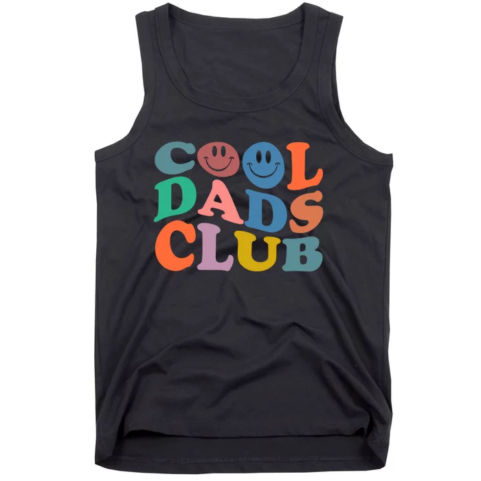 Cool Dads Club Funny Smile Fathers Day Gift Groovy Cool Dads Tank Top