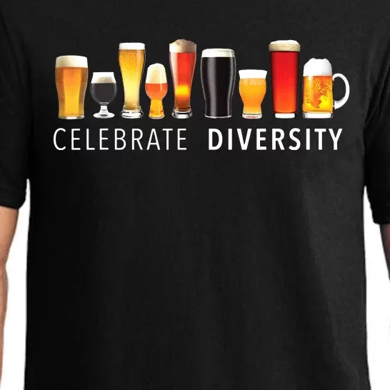 Celebrate Diversity Craft Beer Drinking Pajama Set