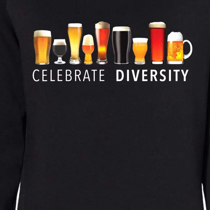 Celebrate Diversity Craft Beer Drinking Womens California Wash Sweatshirt