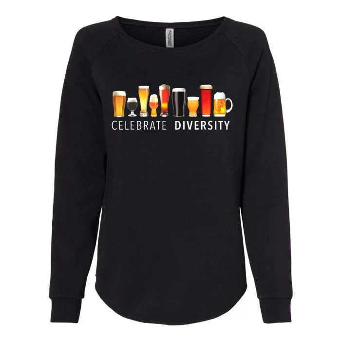 Celebrate Diversity Craft Beer Drinking Womens California Wash Sweatshirt