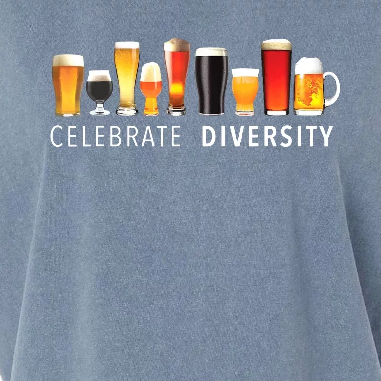 Celebrate Diversity Craft Beer Drinking Garment-Dyed Women's Muscle Tee