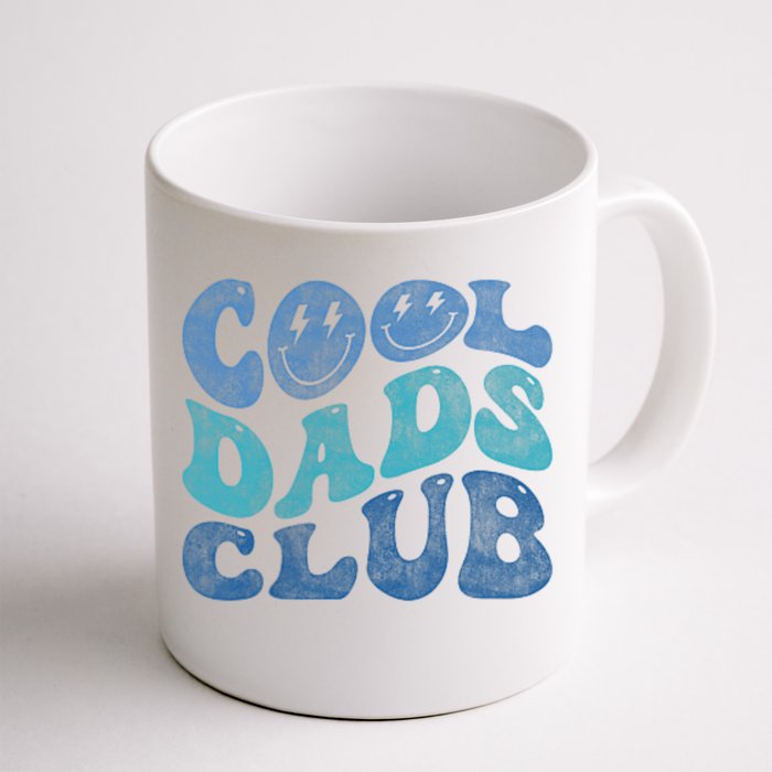 Cool Dads Club Funny Smile Fathers Day Gift Groovy Cool Dads Front & Back Coffee Mug