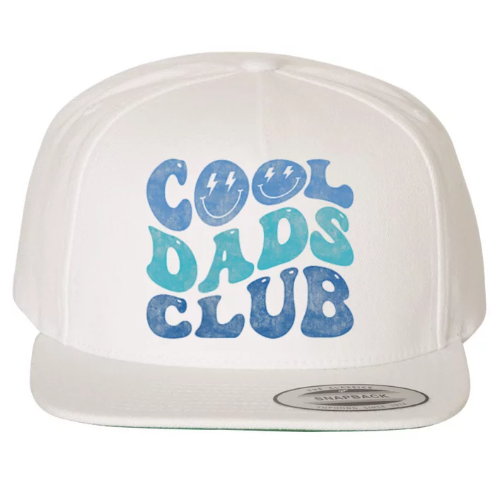 Cool Dads Club Funny Smile Fathers Day Gift Groovy Cool Dads Wool Snapback Cap