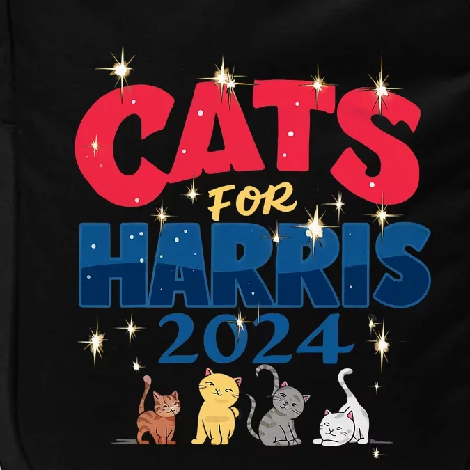 Cat Design Cats For Kamala Funny Harris Supporter Impact Tech Backpack