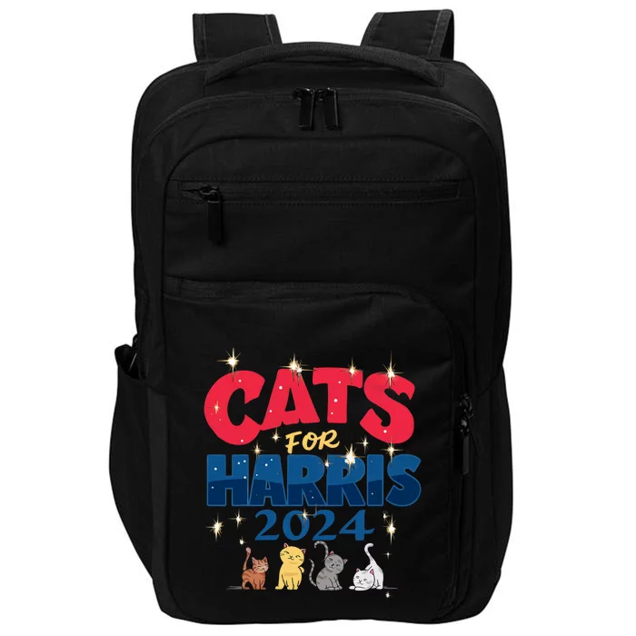 Cat Design Cats For Kamala Funny Harris Supporter Impact Tech Backpack