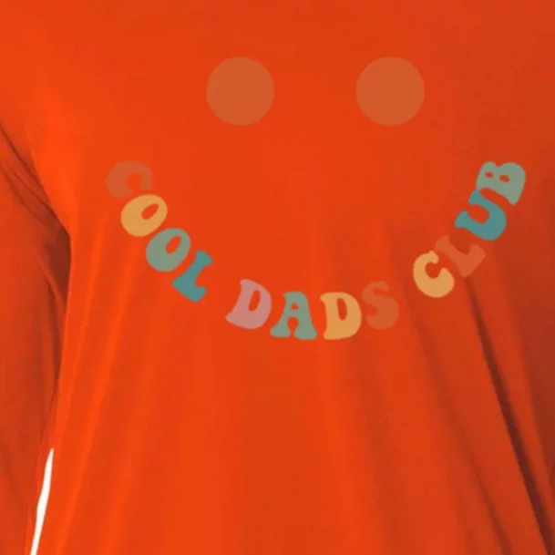 Cool Dads Club Retro Groovy Dad FatherS Day Gift Cooling Performance Long Sleeve Crew