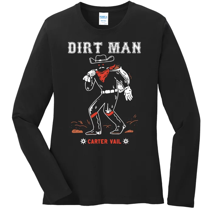 Cryptid Dirtman Ladies Long Sleeve Shirt