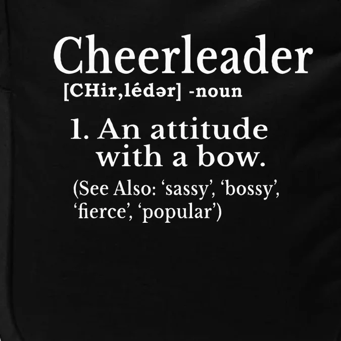 Cheerleader Definition Cheer Flyer Gifts Cheerleaders Impact Tech Backpack