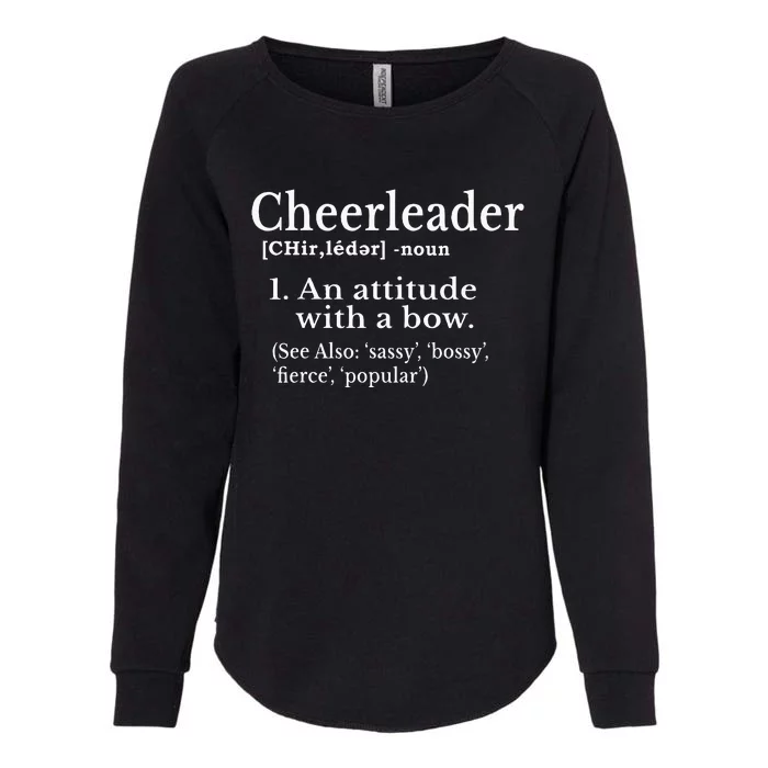 Cheerleader Definition Cheer Flyer Gifts Cheerleaders Womens California Wash Sweatshirt