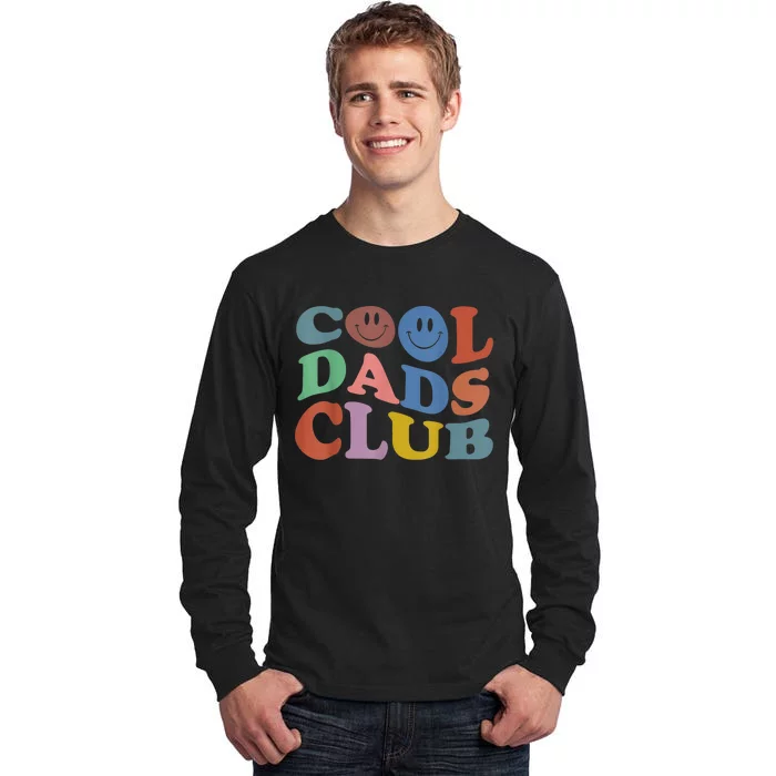 Cool Dads Club Funny Smile Colorful Fathers Day Tall Long Sleeve T-Shirt