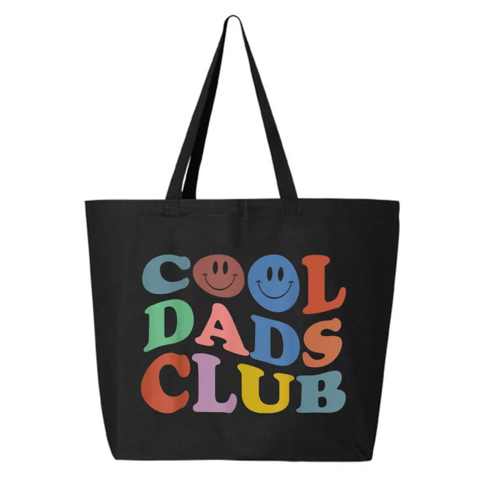 Cool Dads Club Funny Smile Colorful Fathers Day 25L Jumbo Tote