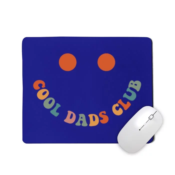 Cool Dads Club Retro Groovy Dad FatherS Day Gift Mousepad