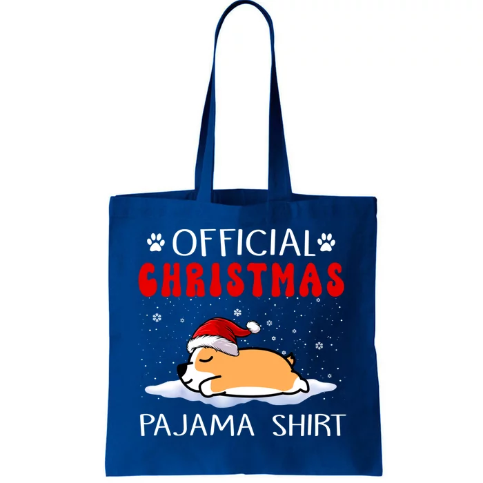 Corgi Dog Christmas Pajama Puppy Funny Xmas Cool Gift Tote Bag