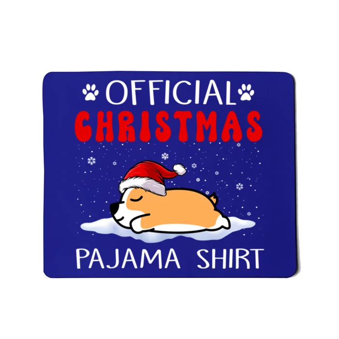 Corgi Dog Christmas Pajama Puppy Funny Xmas Cool Gift Mousepad