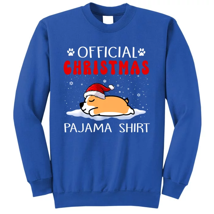 Corgi Dog Christmas Pajama Puppy Funny Xmas Cool Gift Tall Sweatshirt