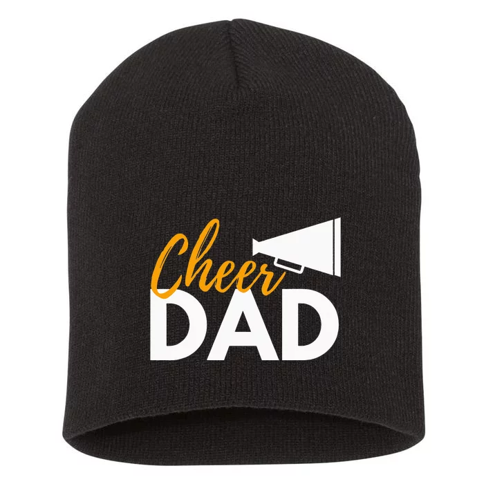 Cheer Dad Cheerleading Cheerleader Dad Cheer Competition Short Acrylic Beanie