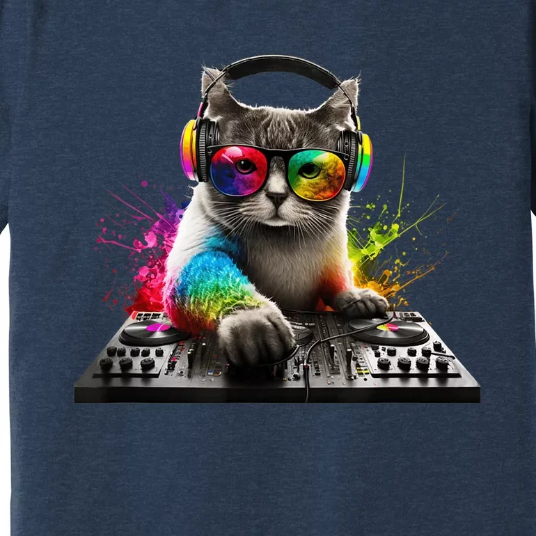 Cat DJ Premium T-Shirt