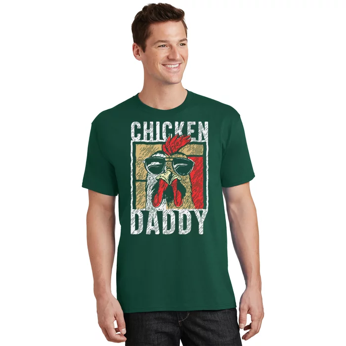 Chicken Daddy Chicken Farmer Father Of The Chicken Coop T-Shirt