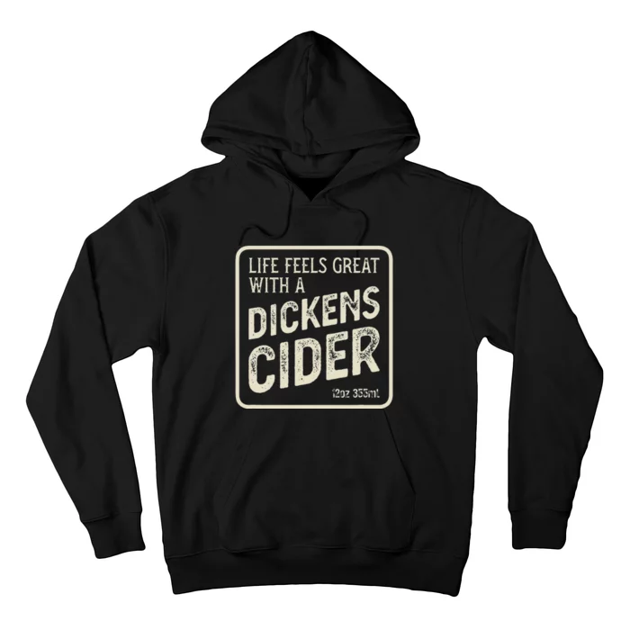 Cheeky Dickens Cider Bottle Label Witty Innuendo Hoodie