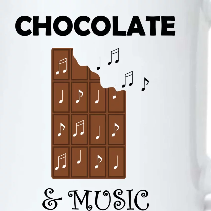 Chocolatier Dark Chocolate Lover Music Notes Musician Gift Black Color Changing Mug