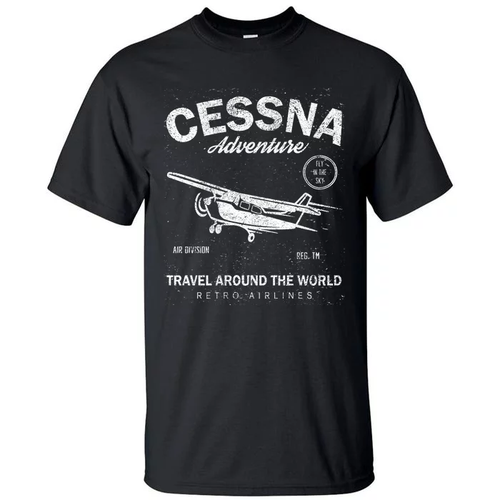 Cessna Distressed Tall T-Shirt