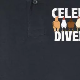 Celebrate Diversity Chicken Lover Farmyard Animal Lover Softstyle Adult Sport Polo