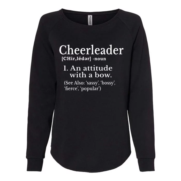 Cheerleader Definition Cheer Flyer Gifts Cheerleaders Womens California Wash Sweatshirt