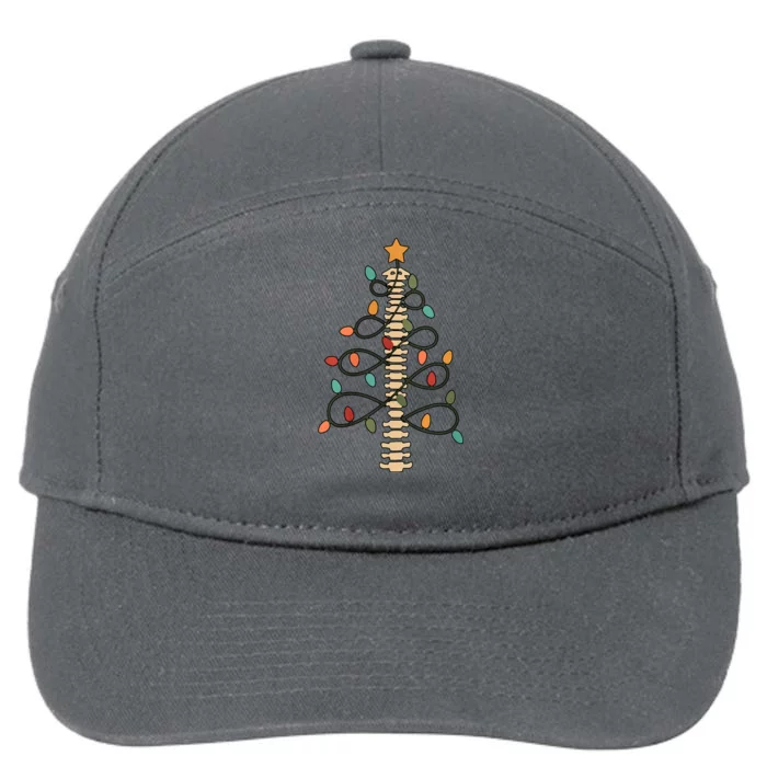 Chiropractor Doctor Christmas Lights Chiropractic Assistant 7-Panel Snapback Hat