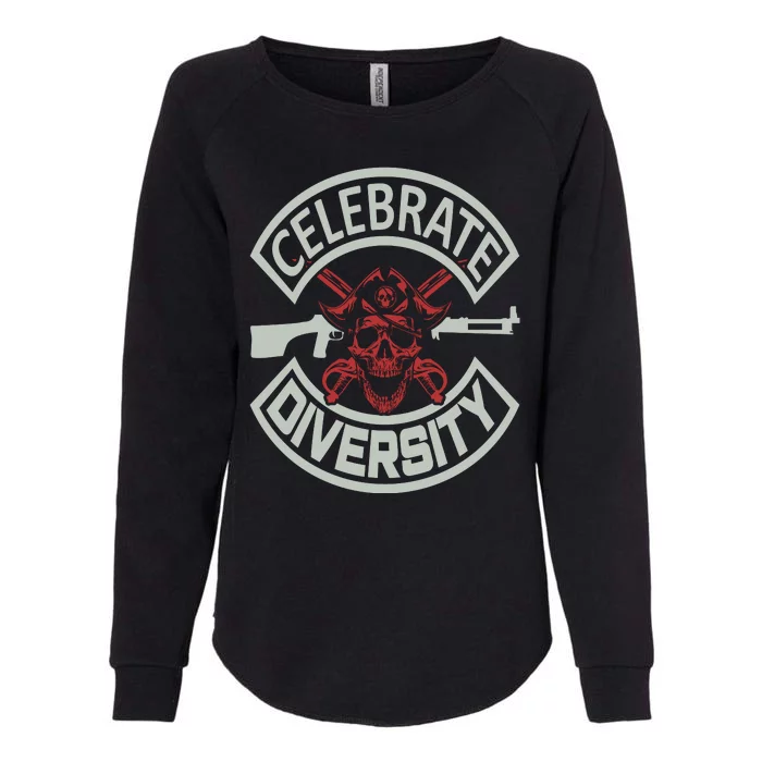 Celebrate Diversity Womens California Wash Sweatshirt