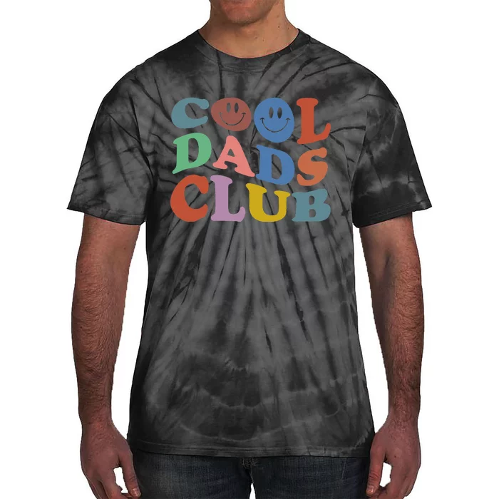 Cool Dads Club Funny Smile Colorful Father's Day Tie-Dye T-Shirt