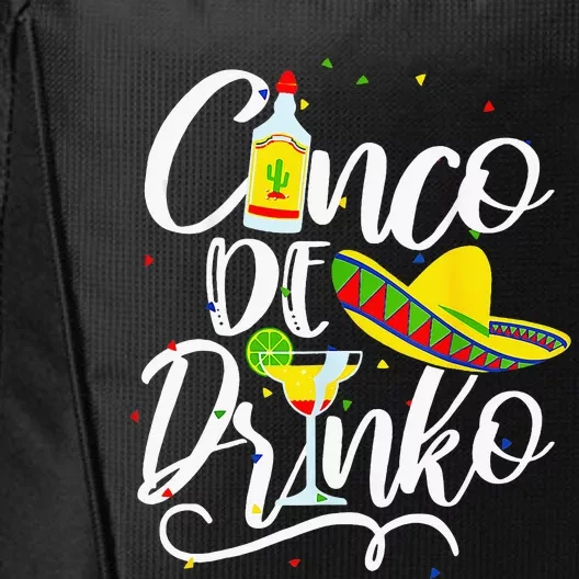 Cinco De Drinko Funny Cinco De Mayo City Backpack