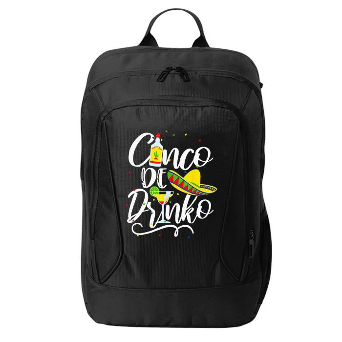 Cinco De Drinko Funny Cinco De Mayo City Backpack