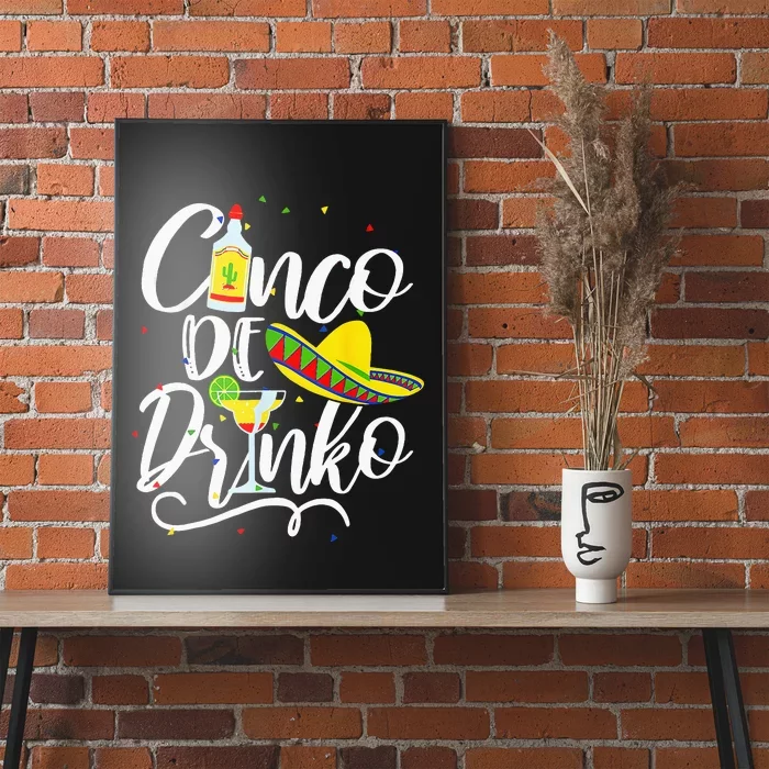 Cinco De Drinko Funny Cinco De Mayo Poster