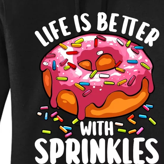 Cool Donut Design For Women Doughnut Donut Lover Women's Pullover Hoodie