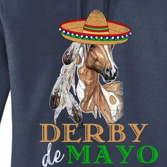 Cinco De Derby Gift Mexican Kentucky Horse Race Meaningful Gift Women's Pullover Hoodie