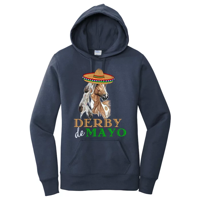 Cinco De Derby Gift Mexican Kentucky Horse Race Meaningful Gift Women's Pullover Hoodie