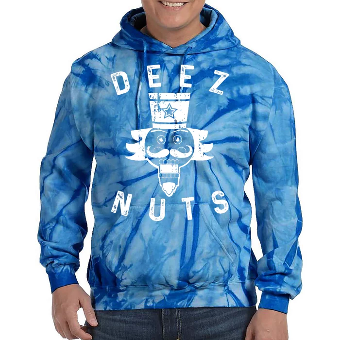 Crazy Dog Deez Nuts Funny Tie Dye Hoodie