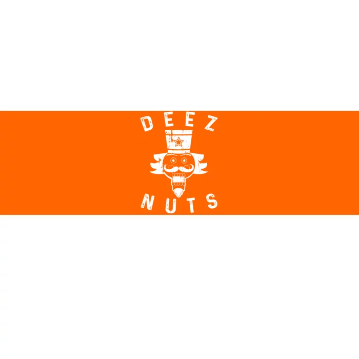 Crazy Dog Deez Nuts Funny Bumper Sticker