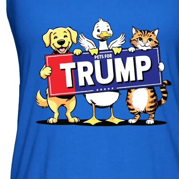 Cat Duck Dog Pets For Trump Ladies Essential Flowy Tank