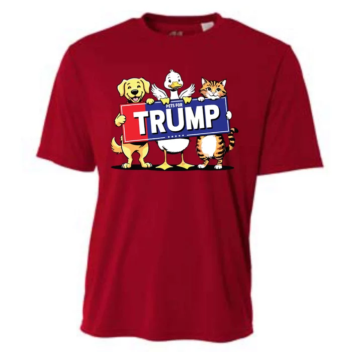 Cat Duck Dog Pets For Trump Cooling Performance Crew T-Shirt