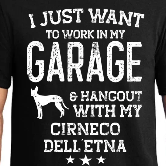 Cirneco Dell’etna Dad Car Garage Hangout Gift Pajama Set