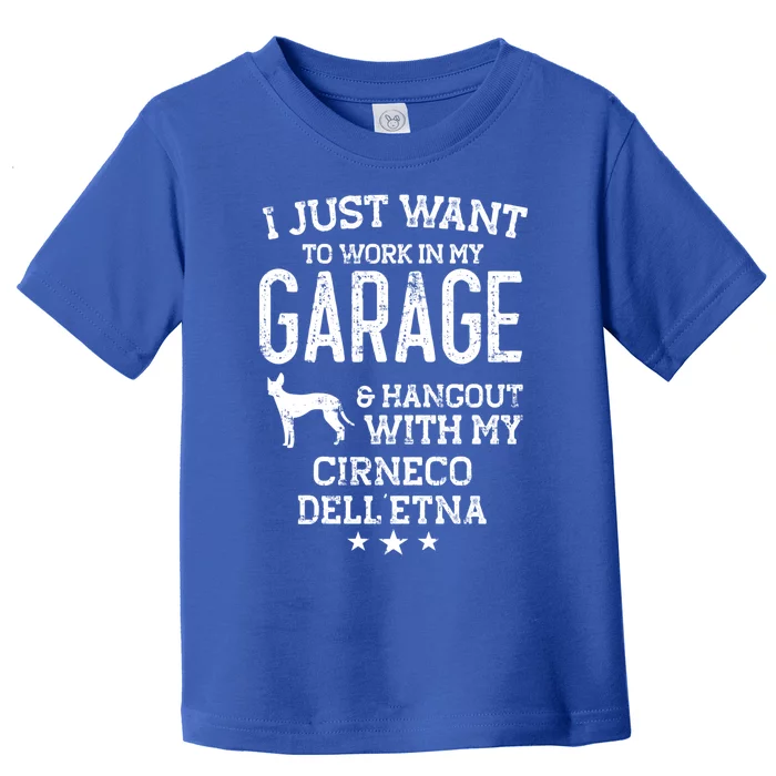 Cirneco Dell’etna Dad Car Garage Hangout Gift Toddler T-Shirt