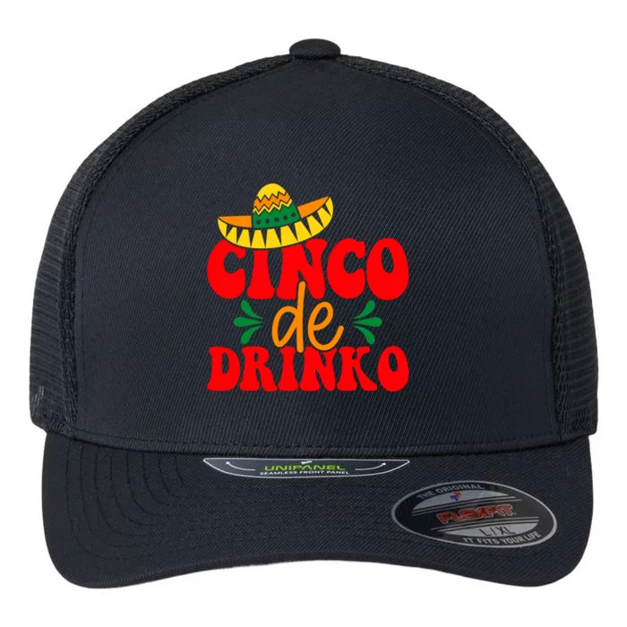 Cinco De Drinko Cricut Flexfit Unipanel Trucker Cap