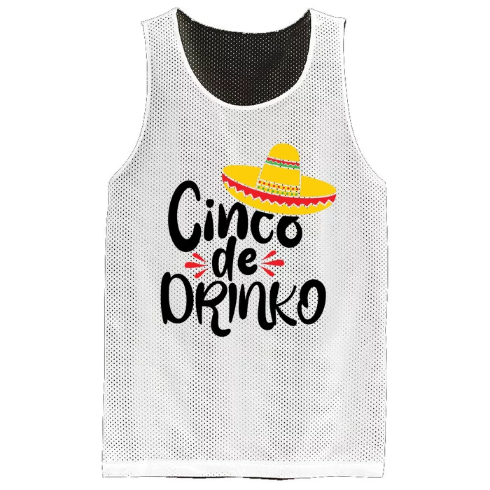 Cinco De Drinko Mesh Reversible Basketball Jersey Tank