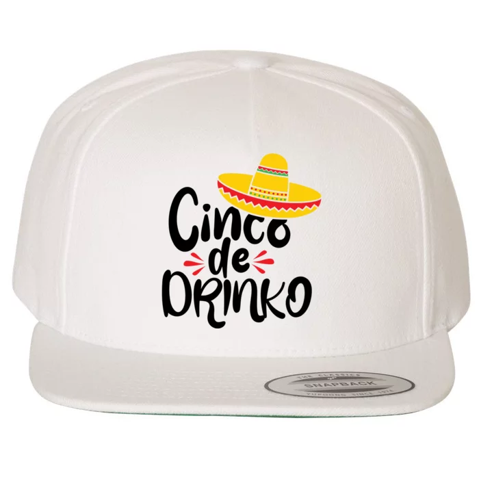 Cinco De Drinko Wool Snapback Cap