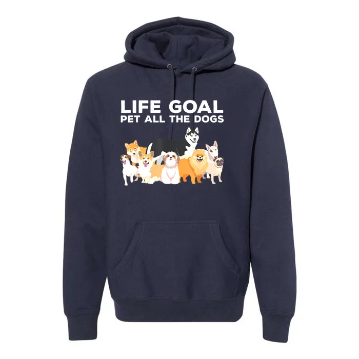 Cute Dog Design For Women Pet Animal Dog Owner Premium Hoodie